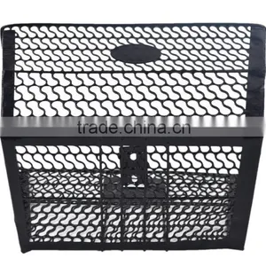 Black Steel Front Bicycle Basket Links NO.4 thumbnail-3