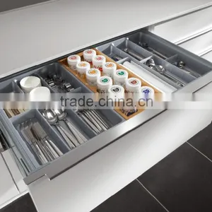 Modular High Gloss Kitchen Cabinet Modern Kitchen Furniture Design Prefabricated Kitchens thumbnail-3