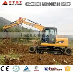 XINIU Manufacturer X8 8 Ton Wheel Excavator for Sale thumbnail-3