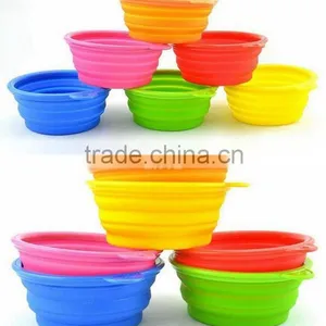 Collapsible Plastic Tableware Bowl for Dog Pet thumbnail-6