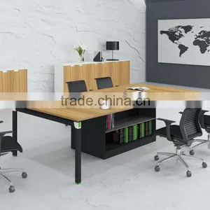 Modern Style Medium Size Conference Table With Metal Legs thumbnail-3