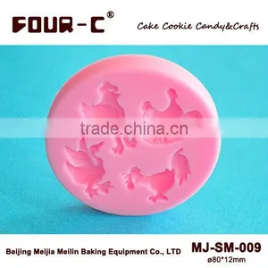 3D Silicone Cake Decorating Molds,farm Birds Fondant and Gum Paste Molds,embossing Molds thumbnail-1