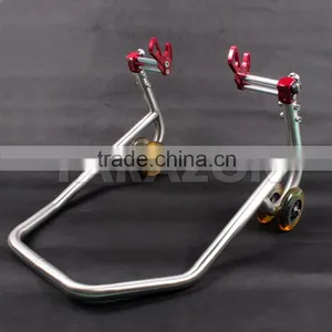 Factory Direct Selling Universal Motorcycle Aluminum Adjustable Rear Paddock Stand thumbnail-3