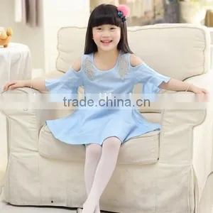 Women's Girls Blue Dress Fashion Design Blue Dress thumbnail-3