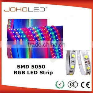 Factory 7.2W 9.6W 14.4W 17W Rgb 12v Rgb Led Strip 5m/roll 24V 12v Smd5050 Led Strip thumbnail-1