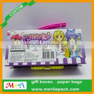Sweet Paper Stationery Box 4 Layers Customized Eco Friendly Pencil Box Combination Lock thumbnail-2