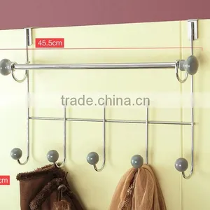 Metal Over the Door Hanging Hooks With Ceramics Knob thumbnail-4