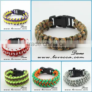 High Quality Rescue Bracelet Different Paracord Weaves Bracelet Wholesale 550 Paracord Bracelet Weave Style thumbnail-1
