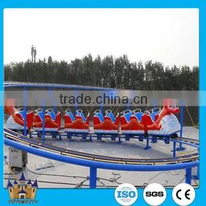 Outdoor Children Roller Coaster Game Electric Kids Train Slide Dragon Playground Rides thumbnail-1
