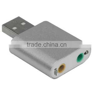 USB to 3.5mm Jack Audio Adapter, USB External Stereo 7.1 Channel Sound Card Adapter w/ 3.5mm Aux Out, Plug and Play for XP/Vista thumbnail-5