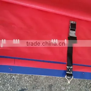 Super Quality Fire Retardant Waterproof Truck Side Curtains Tarpaulin, Durable Printed Container Side Curtain Tarpaulin thumbnail-2
