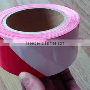 Red/white Safety PE Film Warning Tape thumbnail-2