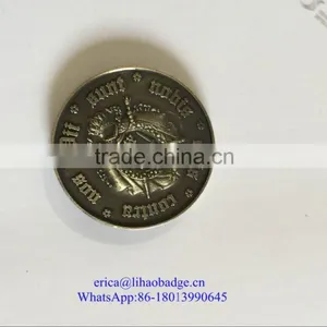 High Quality Custom Antique Brass Metal Souvenir Challenge Coin thumbnail-5