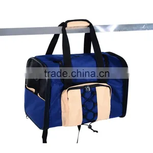Pawhut Pet Portable Backpack Bag Cute Cat Dog Puppy Carrier -Blue thumbnail-1