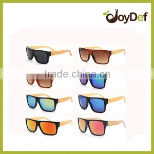 2016 The Popular and Fashionable Hot Sell Plastic and Bamboo Wholesale High Quality Cheap Sunglasses With Mirror Lens thumbnail-1
