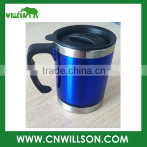 300ML Stainless Steel Travel Mug With Plastic Handle thumbnail-1