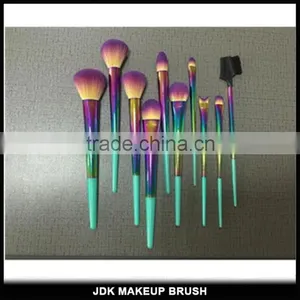 Private Label Vegan Makeup Brushes Rainbow Color Makeup Brush Set thumbnail-1