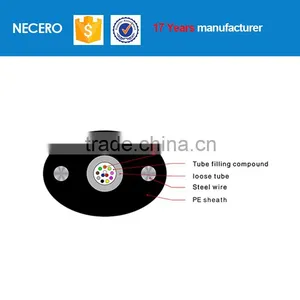 Coxial Ftth Cable 2 Core Multimode Indoor Fiber Optic Cable thumbnail-1