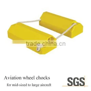 High Quality Airport Wheel Chock Polyurethane W58-6 Aircraft Chock thumbnail-1
