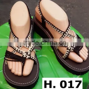 THAILAND MOUNTAIN TRIBE HAND MADE BEACH SANDALS thumbnail-4
