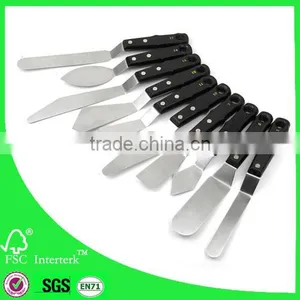 Jumbo Black Handle Stainless Painting Knives/ Oil Painting Knives for Art thumbnail-1