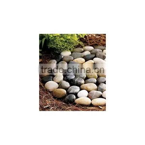 Garden Pack of 2 Stepping Pebble Stones on Mesh Borders thumbnail-3
