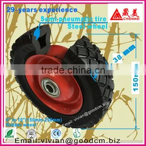 Industrial Wheel 6 Inch Pneumatic Rubber Wheel/polyurethane Wheel thumbnail-1