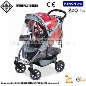 Ventilated Clear Vinyl Baby Stroller Rain Cover Protects Your Baby thumbnail-1