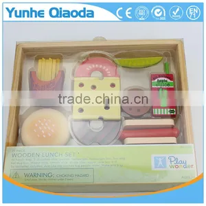 Fun Durable Wooden Food Set for Years of Play Wooden Lunch Set Solid Wood Version thumbnail-3