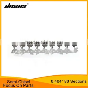 Wood Cutting Machine Chains Saw Spare Parts Semi-Chisel 0.404" Pitch 80 Sections Saw thumbnail-1