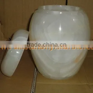 WHOLSALE 2017 NATURAL 2017 New Items WHITE ONYX URNS thumbnail-5