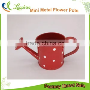 Cheap Red Indoor Decoraive Powder Coated Metal Iron Mini Custom Watering Can thumbnail-1