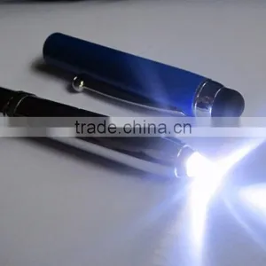 Custom Logo Laser Engrave Copper Stylus Pen With LED Flashlight ,3 1 in Touch Screen Stylus Pen thumbnail-3