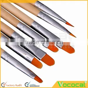 7 PCS Wooden Nail Art Acrylic UV Gel Pen Brush Tool Set Kit thumbnail-1
