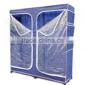 Store More Non Woven Fabric Closet Wardrobe With Both Side Pockets thumbnail-2