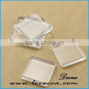 Various Shape DIY Jewelry Cabochon 8-30MM Flat Back Clear Crystal Glass Cabochon thumbnail-4