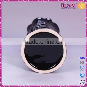 Modern Glazed Black Cheap Ceramic Vases Flower for Sale thumbnail-5