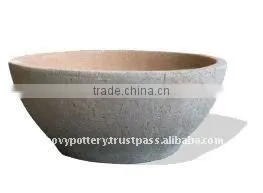 Vietnam Old Stone Outdoor Planter, Outdoor Pottery thumbnail-1