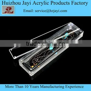 Custom Transparent Clear Jewlery Box With Magnet Lid thumbnail-1