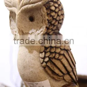 Owl Statue Owl Sculpture for Outdoor Garden Decor thumbnail-1