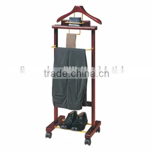 Wooden Clothing Racks Wholesale Clothes Stand Trolley Clothes Racks Trolley ,coat Hanger (J14B) thumbnail-1