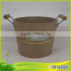 Cheaper Economical Round Wall Mounted Flower Basket With Handles thumbnail-2