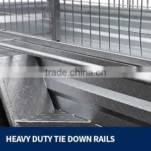 NEW 10x5 Tandem AXLE Box UTILITY Trailer 900MM CAGE Fully Welded GALVANISED FOR SALE thumbnail-6