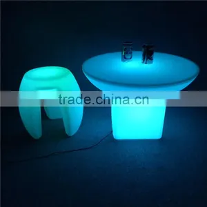 Modern Furniture VIP Lounge Furniture LED Light up Bar Table for Nightclub Pub Events thumbnail-3