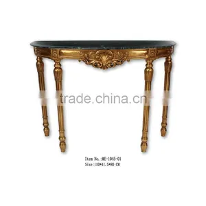 French Style Green Marble Console Tables For Sale thumbnail-1