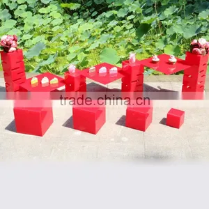 New Style Acrylic Buffet Display Table Stand thumbnail-1