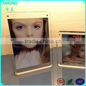 KM-CP61 Kingmei Counter Frameless Crystal Acrylic Plexiglass Picture Frame With Metal Screw Holder thumbnail-1