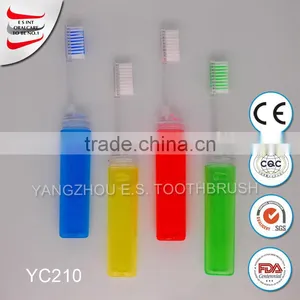 Cheap Hot Selling Best Travel Set Plastic Folding Travel Toothbrush Case thumbnail-3