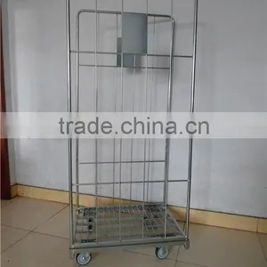 2016 New Products of High Quality Supermarket Foldable Heavy Duty Metal Mesh Roll Container thumbnail-4