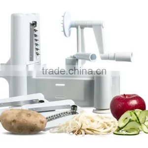Tri Blade Plastic Spiral Fruit/Vegetable Slicer Spiralizer Bundle thumbnail-1